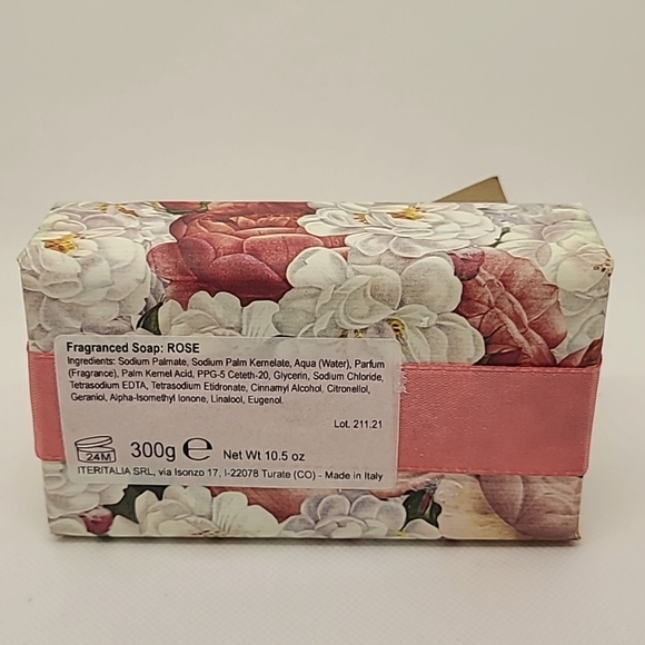 Rose Artisanal Soap Italian Made 300gr - Picture 2 of 2